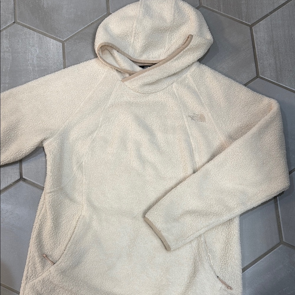The North Face Cream Fleece Hoodie